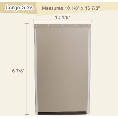 Rabat de remplacement pour chatière 43 x 26 cm – Compatible PetSafe – Matériaux sans PVC ni BPA – Installation facile avec barre magnétique - PAC11-11039 (1/5)