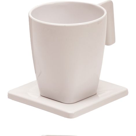 JVD - Tasse 200ml avec soucoupe ivoire - Matériel professionnel