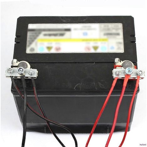 Compatible avec une paire de pinces de bornes de batterie, un connecteur de borne de batterie en cuivre à trois voies, des bornes positives et négatives, des pièces automobiles. (1/5)
