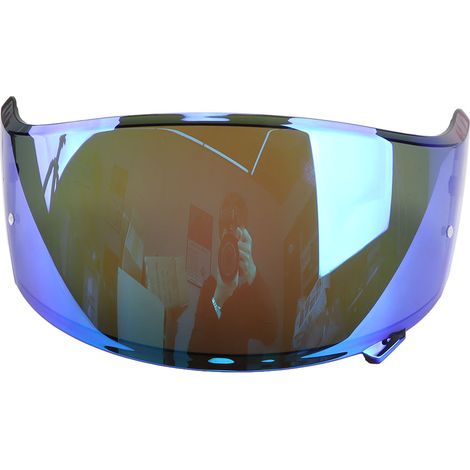 Eosnow Motorradhelm-Visier, kratzfest, winddicht, verstärkter PC-Schutz, Ersatz für CNS-3, Blau