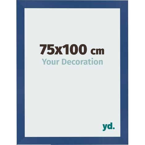 yd. - Cadre photo 75x100 - Bleu Fonce - MDF - Bologna