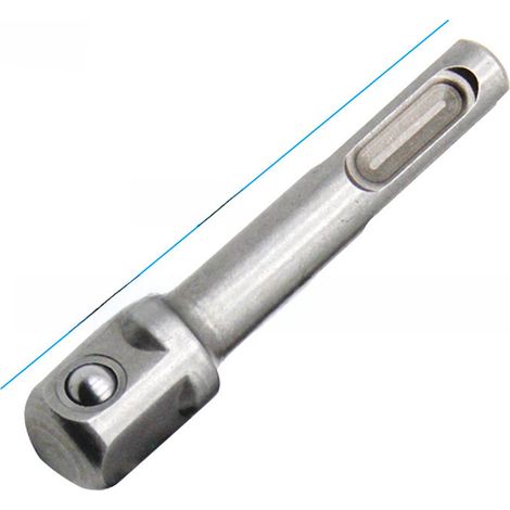 Adaptateur pour marteau électrique, tête de percussion électrique, tige SDS, mandrin de perceuse électrique à percussion, accessoires d'outils (tige de connexion SDS simple 1/2 73 mm [50 g]) (1/5)