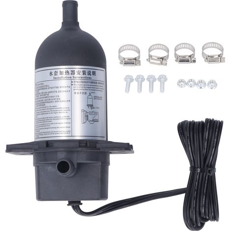 Ortviai Chauffage de liquide de refroidissement pour groupe électrogène diesel 1000 W, 240 V, préchauffage moteur hivernal (1/4)