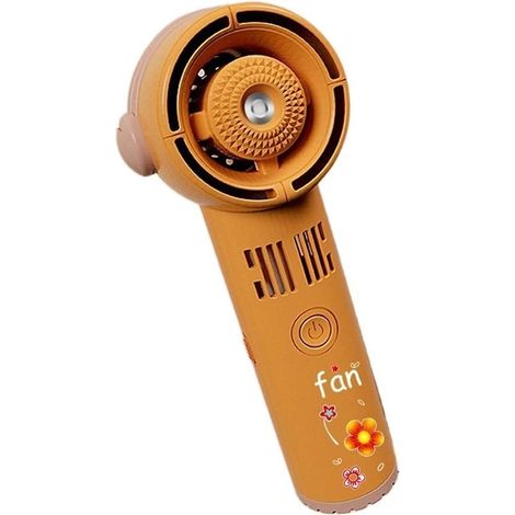 Ventilateur mignon sans pales, brumisateur d'eau, rechargeable par USB, sur pied, humidificateur portable, ventilateur de bureau, à main, sans pales, nouveau pour enfants, maison et bureau. (1/5)