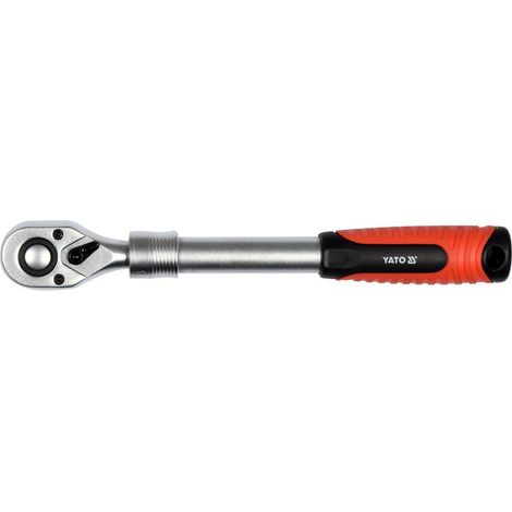 Yato YT-0297 llave de carraca Acero cromo vanadio 1 pieza(s) Negro, Rojo 72 (1/2)