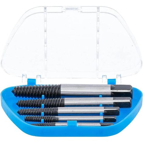 Jeu d Extracteurs de Vis 5 pcs - Tailles 1 à 5 - Acier Résistant - Dévissage Facile et Rapide, Pro - D-Work (1/5)