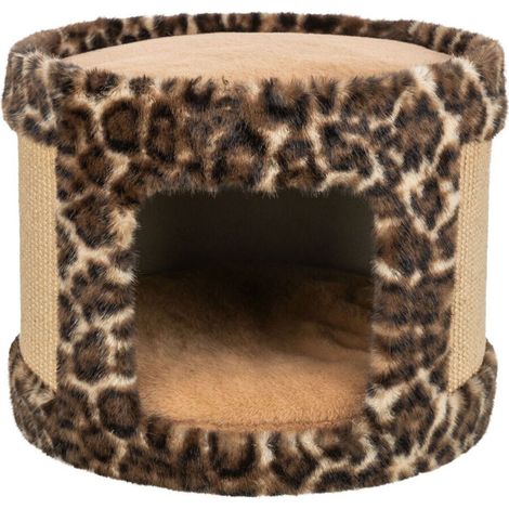 Graffiatoio per gatti - TRIXIE - Leo - Marrone - Peluche e juta - Interno (1/3)