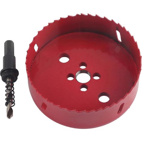 Foret scie cloche HSS M42 pour tuyaux en aluminium et en fer, 110 mm