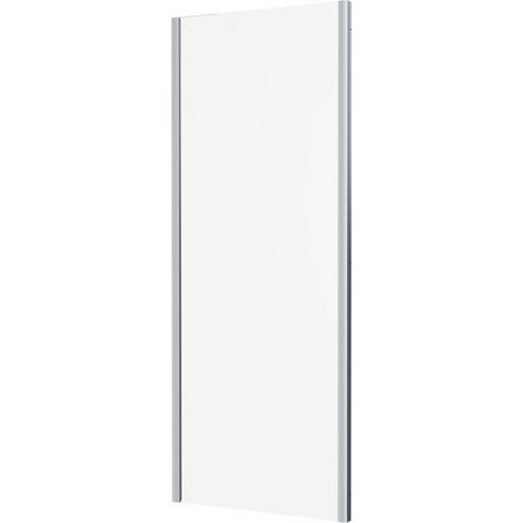 Diamond 800mm Glass Side Panel Only Shower Enclosure 8mm Thick Safety Chrome (1/2)