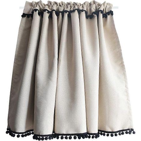 Rideaux courts, demi-rideaux pour café, restaurant, cuisine, porte de placard, cloison d'évier, largeur x hauteur 130 x 80 cm (1/5)