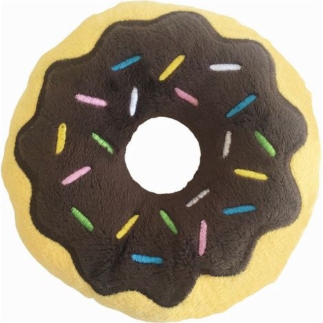 Peluche per cani Gloria 3 x 5 x 14 cm Cioccolato Ciambella Marrone (1/2)