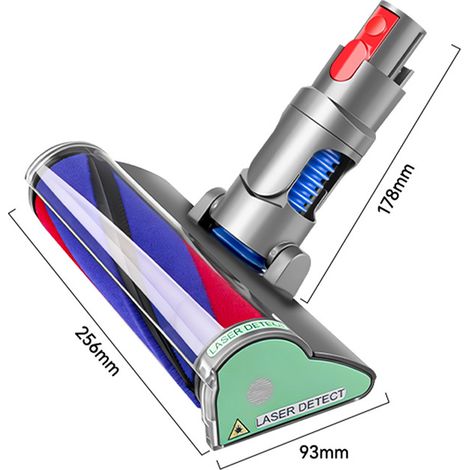 Zubehör, kompatibel mit motorisierten Bodenbürsten und weichen Walzenbürstenköpfen für Dyson Staubsauger V7, V8, V10 und V11 (1/4)