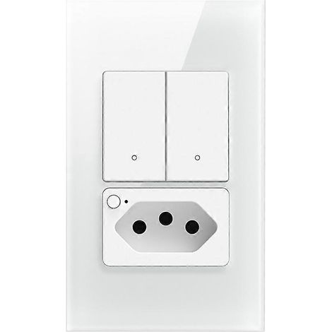 Tuya WiFi Smart Switch (brasilianischer Stecker erforderlich) - Doppelschalter mit Sprachsteuerung - Intelligenter Stecker (brasilianischer Stecker) (1/5)