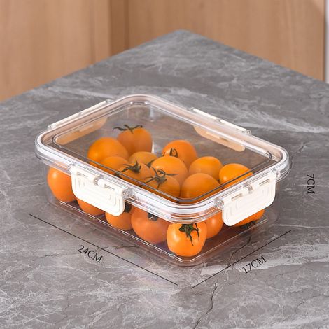 Boîte De Conservation Alimentaire - Récipient Étanche Pour Céréales Fruits Secs Thé - Bocal Cuisine Transparent En Plastique - 1 Pièce (1/5)