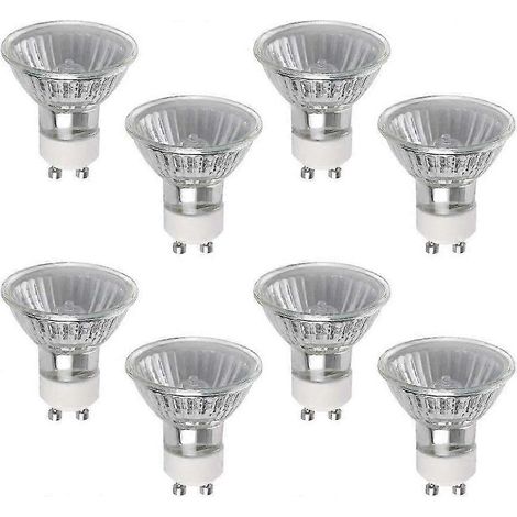 GU10 50W Halogenlampe, 8er-Pack GU10 Halogenstrahler, 220V, warmweiß 2800K, dimmbare GU10 Halogenlampe