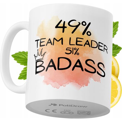 Lustige Tasse für Teamleiter – Kaffee- oder Teetasse mit witzigem Textdesign – ideal für Geburtstage, Namenstage, Feiertage und besondere Anlässe. Hochwertige Tasse für Homeoffice, Büro und Arbeit. Fa