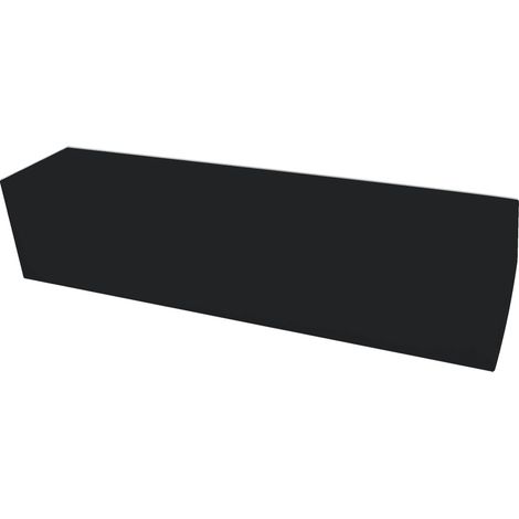 Panca in Similpelle 180x42x44 cm Avalli Nera