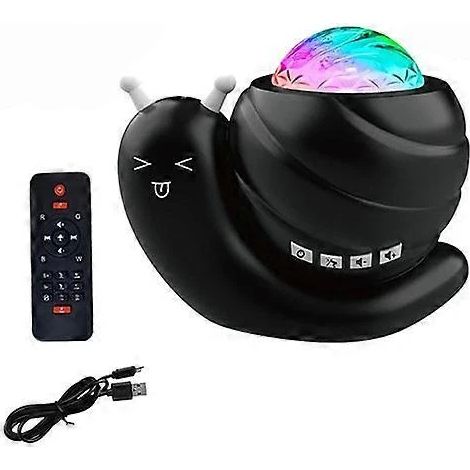 Projecteur d'étoiles, projecteur de galaxie aurore boréale, veilleuse escargot mignonne pour enfants, avec télécommande et haut-parleur Bluetooth (1/5)