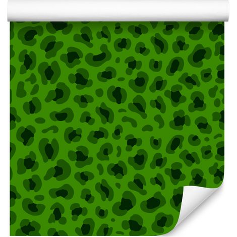 Papel pintado verde cuero y verde botella 50x1000 cm (1/5)