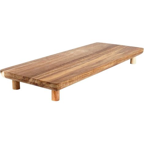 Planche à découper en bois d'acacia durable avec quatre pieds (1/5)