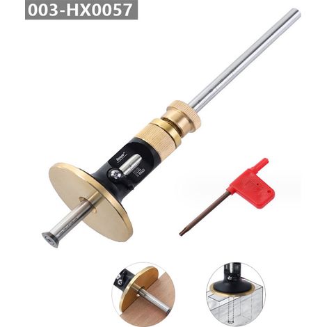 SJLERST Jauge de marquage de roue, guide de marquage du bois, outils de traçage du bois, outils de traçage outils de marquage du bois, outils de marquage métrique et impérial