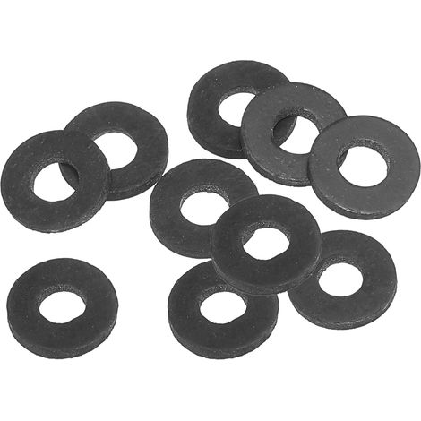 Joint Plat En Caoutchouc M5 DI5 / DE13mm Épaisseur 1,5mm Noir 10PCS (1/5)
