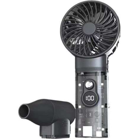 Ventilateur Jet 100000tr/min – Sans Balais – Nettoyage Clavier – LED 6 – Recharge Rapide (1/5)