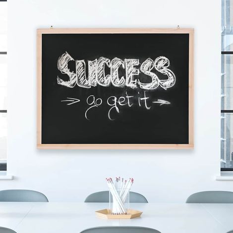 246429 Wall-Mounted Blackboard Cedar Wood 60x80 cm vidaXL