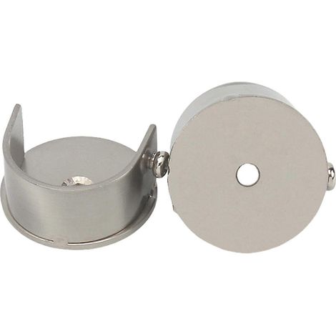 Supports de tringle à rideaux en alliage (Grit) pour tringles de 28 mm, compatibles avec les tringles en métal et en bois, fixation murale - Bon état (1/5)