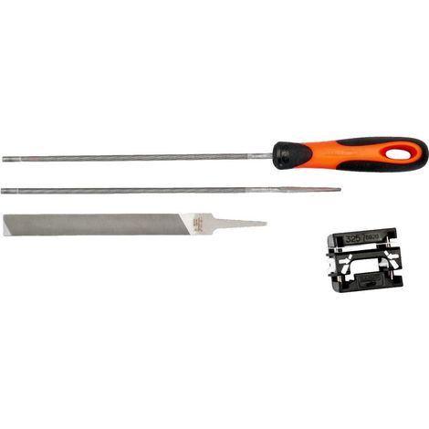 Bahco 168-COMBI-4.8-6920 Kettensägefeile-Set, Ergo-Heft, 200mm Ø 4,8mm, Feilen-Hilfe 1 St.