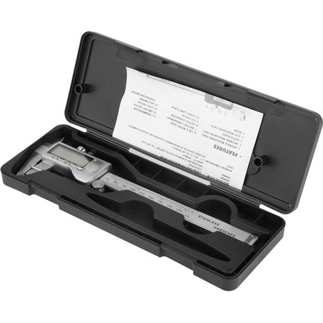 Calibro elettronico digitale HURRISE con arresto automatico e corpo in acciaio inox. (1/5)