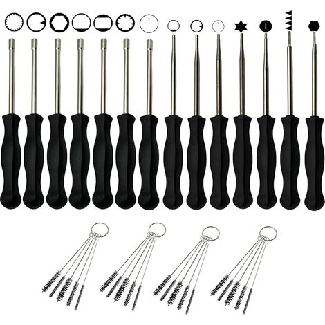 Kit d'outils de réglage de carburateur 14 pièces pour tronçonneuse STHIL Ryobi Husqvarna Echo Poulan Homelite Weed Eater Wacker Tondeuse souffleur de feuilles Tondeuse à gazon (1/4)