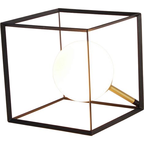 Lampada da tavolo Candellux WEERT nera/bianca G9 28W (1/2)