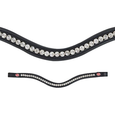 Kieffer Stirnband FlexiLoop - Large Crystal Clear, Warmblut (1/4)