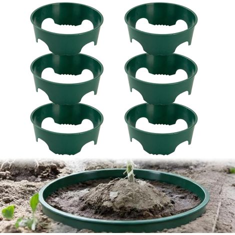 anneaux de support pour plantes d'extérieur - 61 cm de diamètre, pour la rétention d'eau et la protection des racines (1/4)