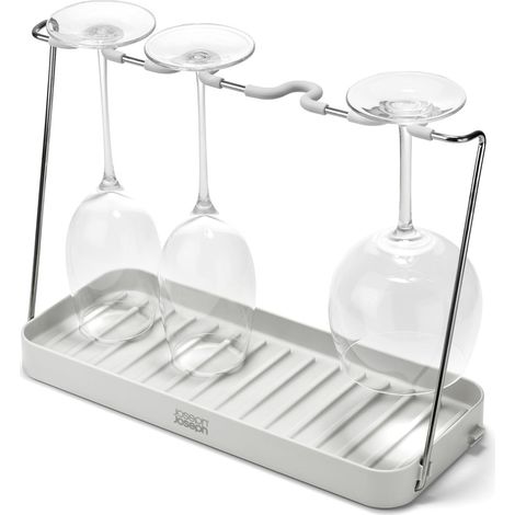 Égouttoir Pliable Porte-Verres à Vin, Gain de Place, Plastique Recyclé (1/5)