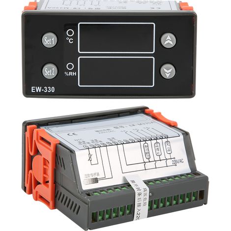 EW‑M330A AC220V Dual-LED-Temperatur- und Feuchtigkeitsregler mit digitalem Thermostat (1/5)