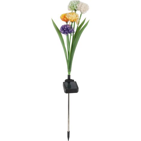 Ortviai Lampe Solaire pour Pelouse à 5 Têtes – Design Floral Oscillant, Étanche IP65, Batterie 600 mAh, Lumière Chaude (1/3)