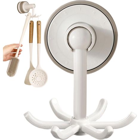 de salle de bain Support de rangement à ventouses rotatif à (1/5)