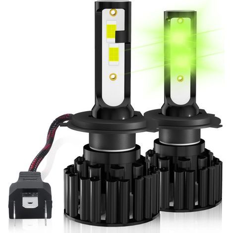 Bombilla LED H4, 24 W, luz blanca fría, alto brillo, kit de conversión LED para coche H4, resistente al agua IP65, 2 unidades (1/5)