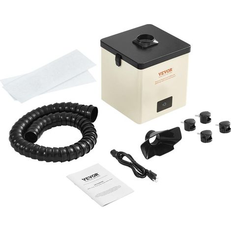 Extracteur de Fumée de Soudage 100W Débit 240 m³/h Filtre 3 Couches Absorbeur pour Gravure Soudure XF180 (1/5)