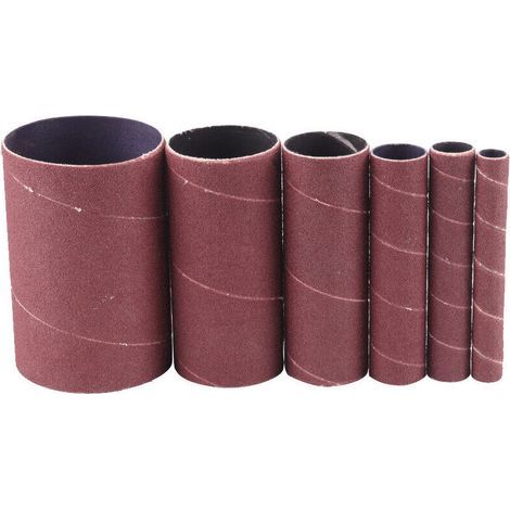 Satz mit 6 Schleifhülsen, 115 mm, Körnung 120 (12/20/25/38/55/80 mm) (1/5)