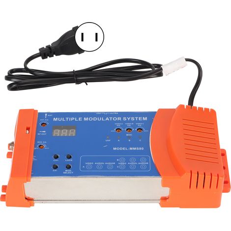 Modulateur domestique multi-canaux compatible PAL NTSC, système modulaire pour boîtier TV source AV 100-240V prise américaine (1/5)