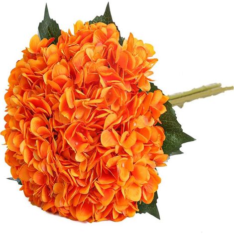 2 ramos de hortensias, pétalos de seda, 48 cm de diámetro, decoración para bodas en casa o en hotel. (1/5)