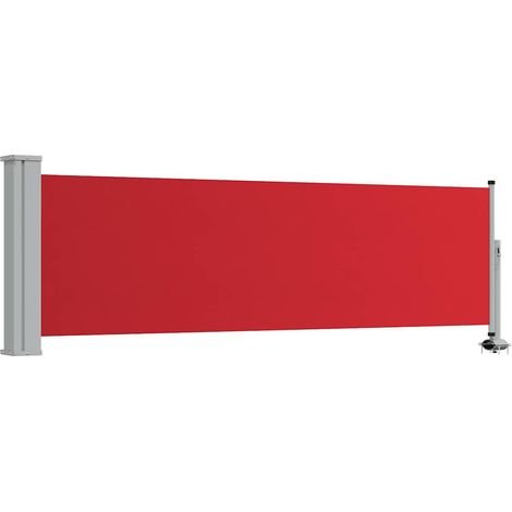 Maison Exclusive - Auvent latéral rétractable de patio 80x300 cm Rouge (1/5)