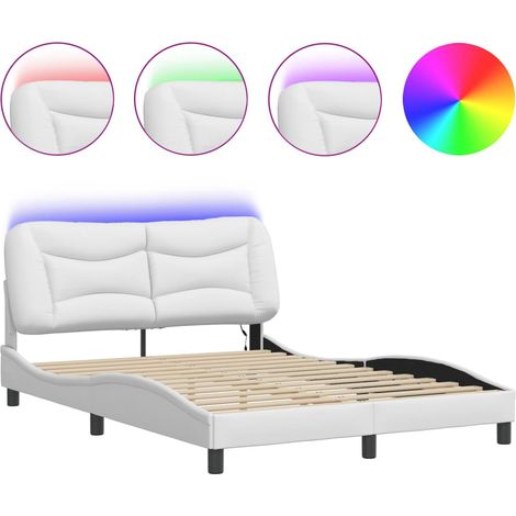 Maison Exclusive - Giroletto con LED senza Materasso Hvar Bianco 120x200 cm