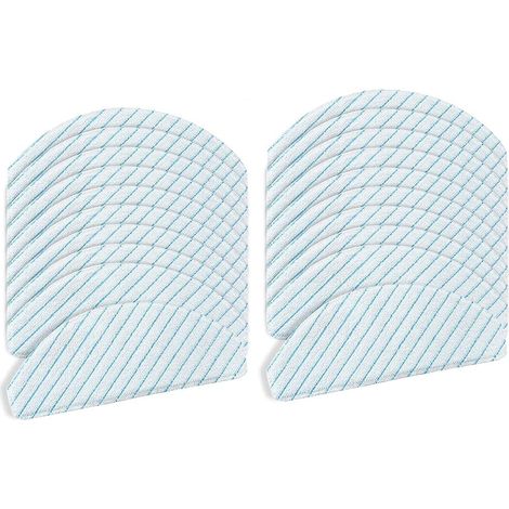 Chiffon Nettoyage Robot Aspirateur - Pour Deebot Ozmo T8 T8 AIVI T8 Plus T8+ T8 Max T8 Pro T9 - Sol Dur Scellé Bois Carrelage Marbre - Lot de 20 (1/5)