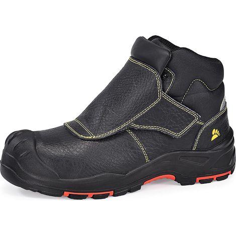 Bottes de Travail pour Soudure 8387 - Bottes de Sécurité Soudeur S3 Anti-statique ESD Cuir, Résistance Étincelles/300°C (1/5)