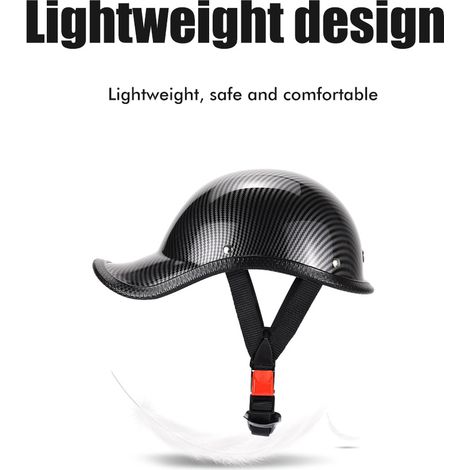 Casque demi-jet rétro pour moto avec mentonnière en nylon réglable, casque de voiture électrique (1/5)