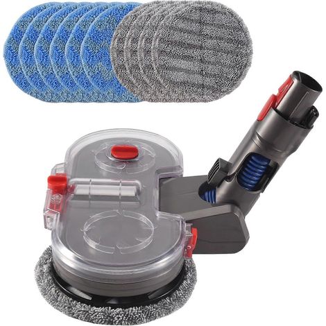 Accessoire de nettoyage pour aspirateurs V15, V11, V10, V8 et V7, accessoire de nettoyage électrique avec réservoir d'eau et 12 serpillères lavables.